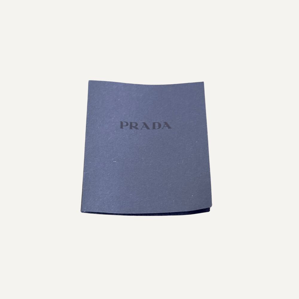 Prada Re-Nylon Triangle Metal Logo Small Pouch Black Made in Italy - Picture 8 of 8